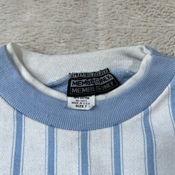 Vintage 90s Members Only Pastel Kids USA Sports Craze Crewneck Sweatshirt - Picture 4 of 6